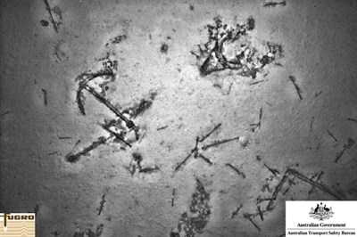 Figure 10: Photo image of anchor and debris from shipwreck site – Echo Surveyor VII.